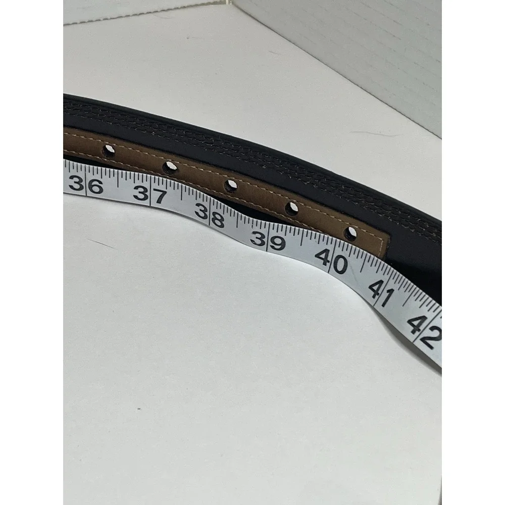 Brahma Belt Tan Vegan Leather Dress Belt Belt Size M 34-36